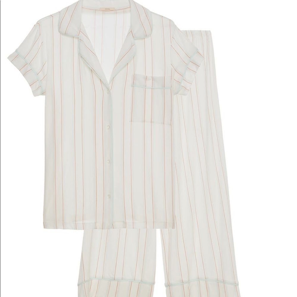 Eberjey Summer Stripes Pajamas Crop Pant Set
